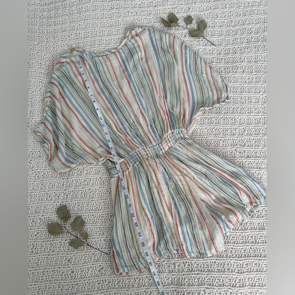 Urban Outfitters Short Sleeved Striped Romper - Picture 7 of 8